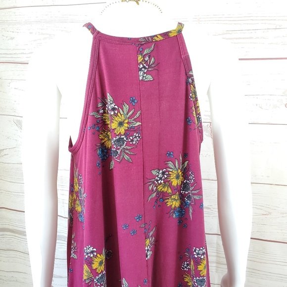 Anthropologie Alya floral print a line tank dress - Picture 4 of 6